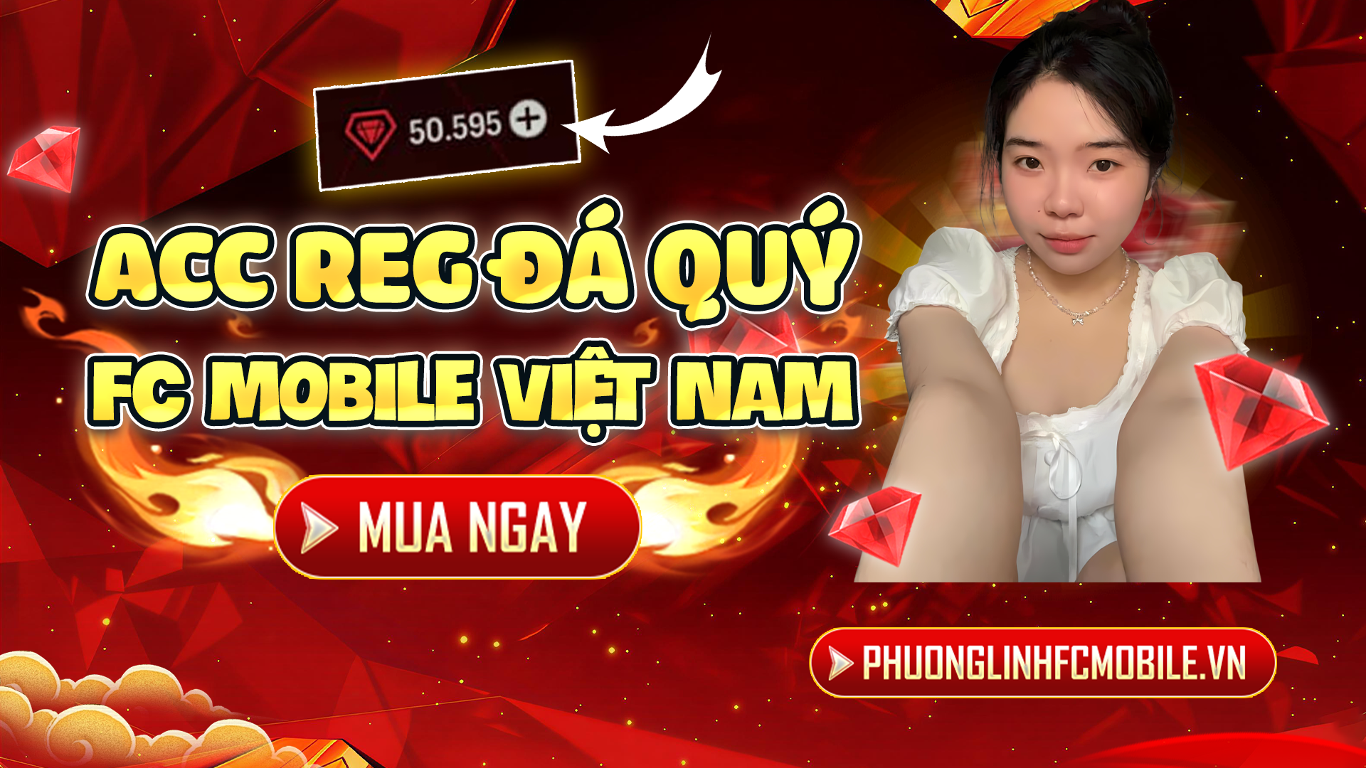 ACC REG 260K - 300K ĐÁ QUÝ [ Tặng 20-70 Vé Quay ] FC MOBILE VIỆT NAM
